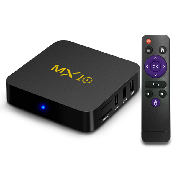 2018 New Arrival MX10 TV BOX Android 7.1 RK3328 4G Ram 32G Rom 4K USB 3.0 HDR H265 Media Player BOX