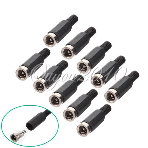 10pcs/lot 2.1x5.5mm DC Power Female Plug Jack Adapter Connector InLine Socket for CCTV Free Shipping Wholesale,dandys