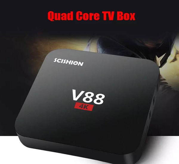 Android 6.0 V88 tv boxe Cheapest RK3229 Quad-Core 1GB 8GB Smart Tv Box WiFi 3D HDMI TV Cheap Set-top Box Media Player