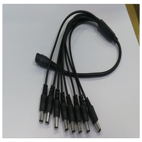 Chinatera CCTV Security Camera 2.1 mm 1 to 8 Port Power Splitter Cable Pigtails 12V DC High Quality Efficiently