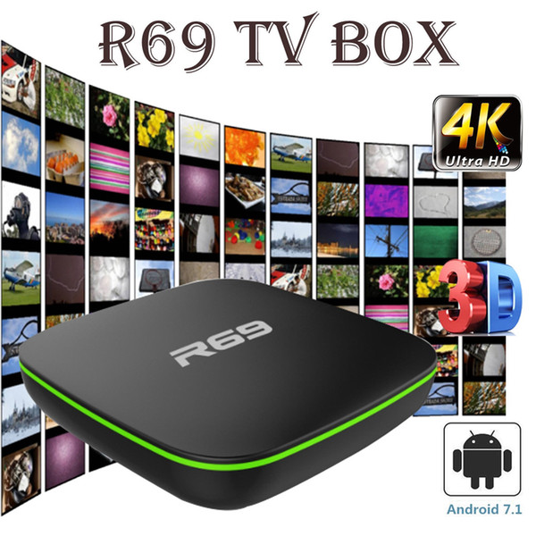 Android 7.1 Smart TV Box Quad Core WIFI H.265 4K 3D Movies Media Player