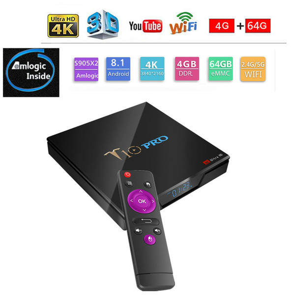 Android Box Set-top box S905X2 TV BOX 4+64GB dual-band WIFI 4K HD network player phone watching TV