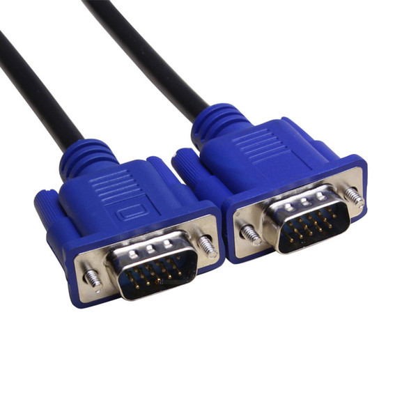 1.5M 5FT 15 PIN 3+5 VGA SVGA HDB15 OD5.5MM SUPER VGA SVGA M/M Male To Male Connector Cable Cord Extension Monitor FOR Projector