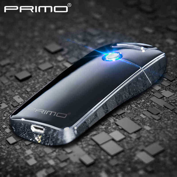 Primo Usb charge Arc plasma Lighter USB windproof personality electronic cigarette lighters Novelty Electric Smoke cigarette lighter c063