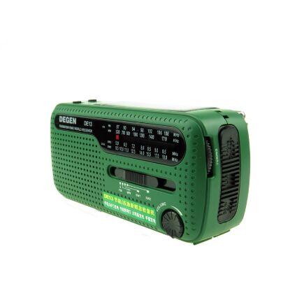 3 PCSwholesale DE13 hand power generation solar rechargeable radio full environmental protection and energy saving the radio band old man