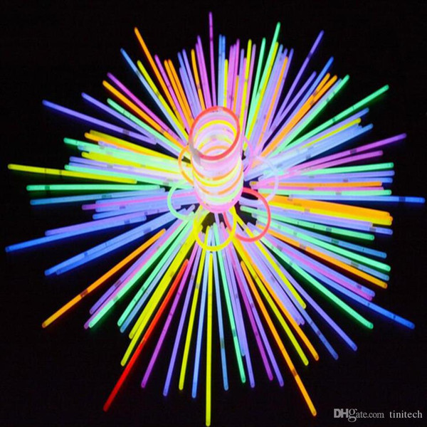 Multi Color Glow Stick Bracelet Necklaces Neon Party LED Flashing Light Stick Wand LED Vocal Concert LED Flash Sticks