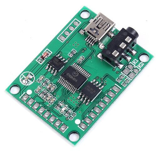 Free shipping!1pc QYMUSB2FS Voice Module Sound Board 3W Amplifier Serial Control 10 Channel Trigger USB Direct Update Flash