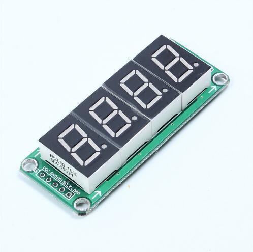 Free shipping!1pc 74HC595 Static Driving a 4 Segment Digital Display Module Seamless Series 0.5-inch 4-bright Red