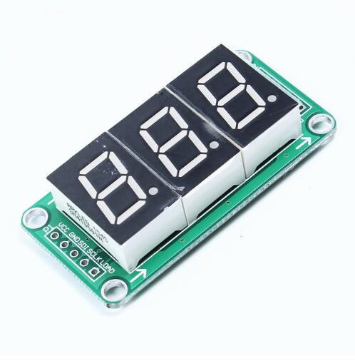 Free shipping!1pc 74HC595 Static Driving a 3 Segment Digital Display Module Seamless Can Series 0.5-inch 3-bright Red