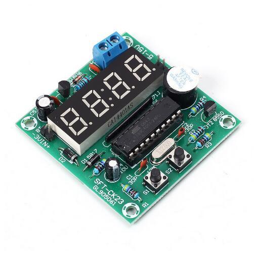 Free shipping! 1pc/lot 4.5-12V Multi-function 4 Bits Digital Electronic Clock Timing Control Board Real Time 4Bit LED Digit Dispaly