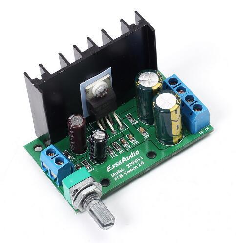 Free shipping! 1pc/lot LM1875T DC 12-24V 10-30W Amp Mono Audio Amplifier Board Module Volume Adjustable 60*35*40mm TDA2050