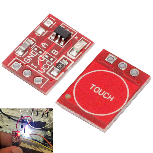 Free shipping!10PCS TTP223 Touch Key Switch Module Touching Button Capacitive Switches Self-Locking/No-Locking Capacitive Switches