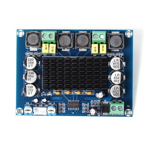 Free shipping! 1pc XH-M543 Digital Power Amplifier Board Audio Amplifier module Dual Channel 2x120W TPA3116D2 Military Grade PCB PA3116D2 Am