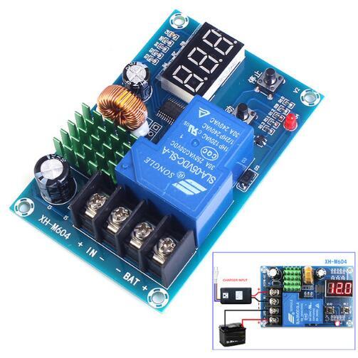 Free shipping! 1pc/lot XH-M604 Battery Charger Control Module DC 6-60V Storage Lithium Battery Charging Control IC Switch Protection Board L