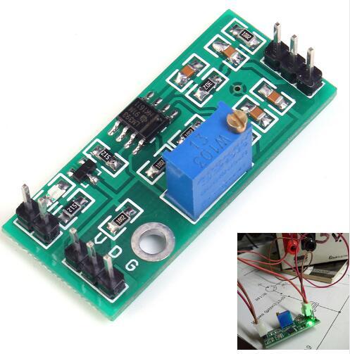 Free shipping! 1pc/lot LM393 Voltage Comparator Module Signal Waveform Adjustable High Low Level/Load Drive Dual Channel Output 4.5-28V