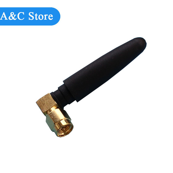 868MHz Right Angle whip antenna 824~960MHz SMA-M terminal Server antenna for PCB bullet 868 915MHz Alarm equipment