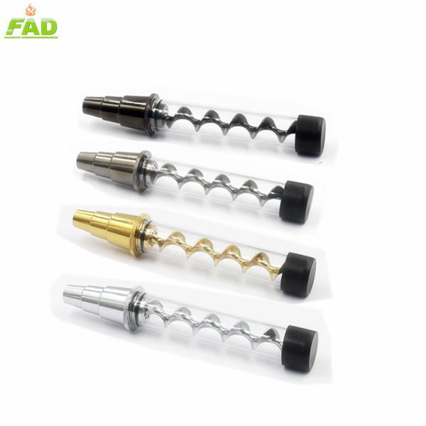 Twisty Glass blunt dry herb vaporizer V12 plus glass bubbler adaptor herbal atomizer with wholesale price