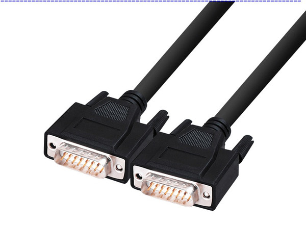 DB15 Male to Male Female to Male Extended Data Cable Two Double Row 1.5Meters Connection 5ft Standard Model RS232 RS485 RS422 DHL