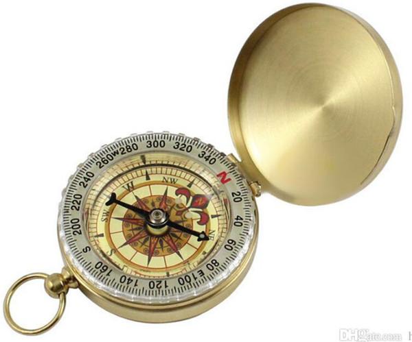 Refined Compass G50 Luminous Copper Compass Backlit Pocket Watch Gift Aiti-brass Compass Cover Special Gifts 240PCS