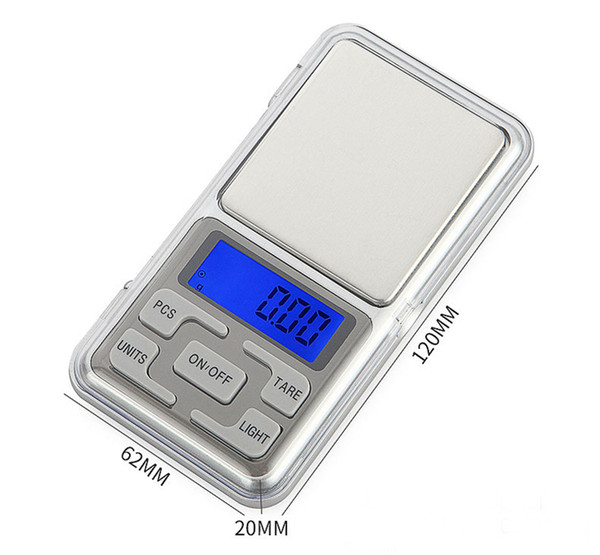 Mini Electronic Digital Scale Jewelry weigh Scale Balance Pocket Gram LCD Display Scale With Retail Box 500g 0.1g 200g 0.01g STY132