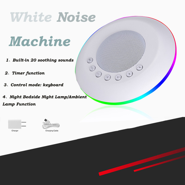 White Noise Sound Machine Device,Timer Setting for Baby and Adults Sleep Disorders & Noise Cancelling Home,Office