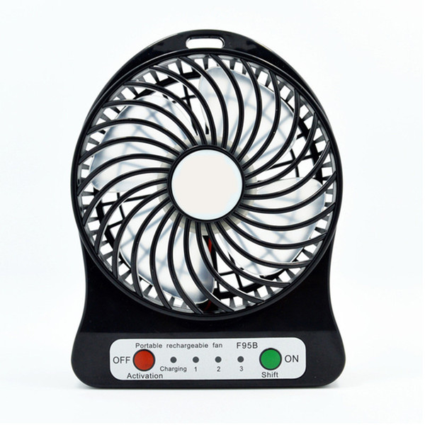 Hot sell Portable Fan Multifunctional Rechargeable USB Mini Fan Adjustable Cool With LED Light With Retail Pacakge Free DHL