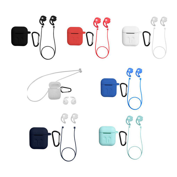 For Airpods Wireless Earphone Headset Box Portable Silicone Case Cover Dust Proof Shockproof Shell