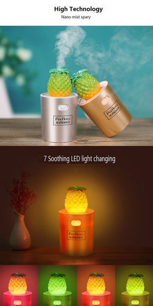 2018 New product home air pineapple USB mini humidifier