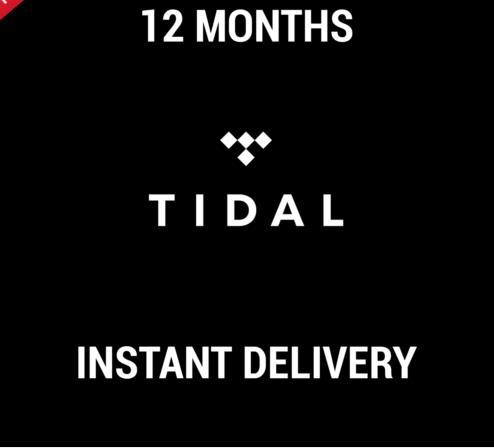 TIDAL PREMIUM SUBSCRIPTION 12 MONTHS / INSTANT DELIVERY / WORLDWIDE