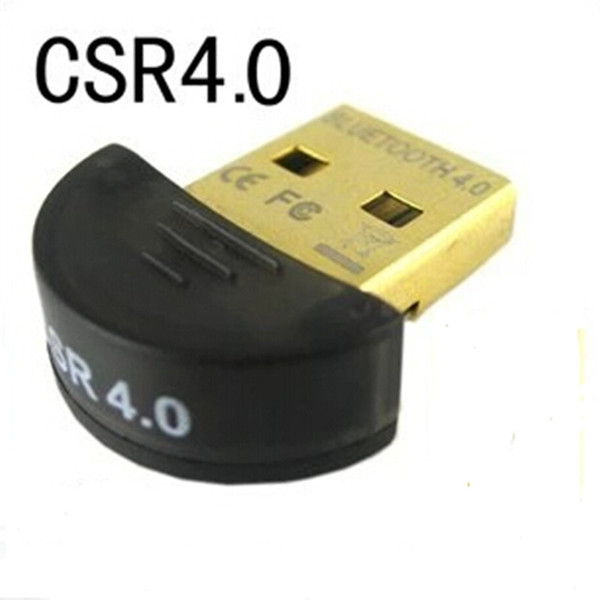 100set/lot* Top quality Mini USB Bluetooth Adapter V 4.0 Dual Mode Wireless Dongle CSR 4.0 For Win10 win8 /7 XP 25