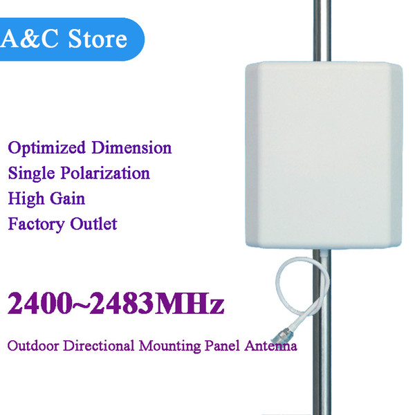 2.4g wifi Indoor Outdoor 2400-2483MHz Wall Mount Patch Panel Flat Antenna 802.11 antenna high gain 14dBi