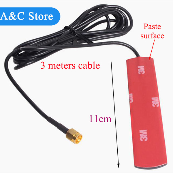 dual band gsm antenna 806-960Mhz 1710-1880Mhz glued strip patch antenna SMA-Male connector Aerial 3 meters Cable high quality