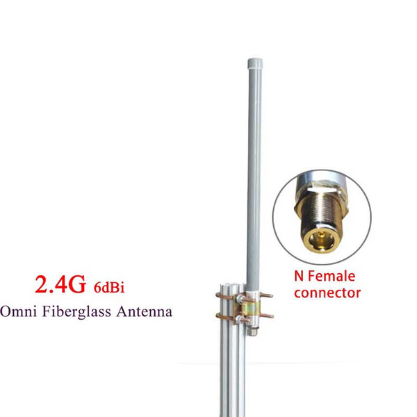 WiFi Outdoor Antenna 2.4G Fiberglass Omnidirectional Antenna Outdoor WiFi Enhanced Receiving and Transmitting