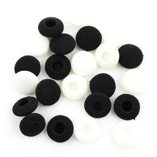 2000pcs/lot 1.8cm Thicker & Bigger Soft Sponge Ear Pad Foam Earbud Earbuds Cover Case For iPhone Sony 18mm white Black