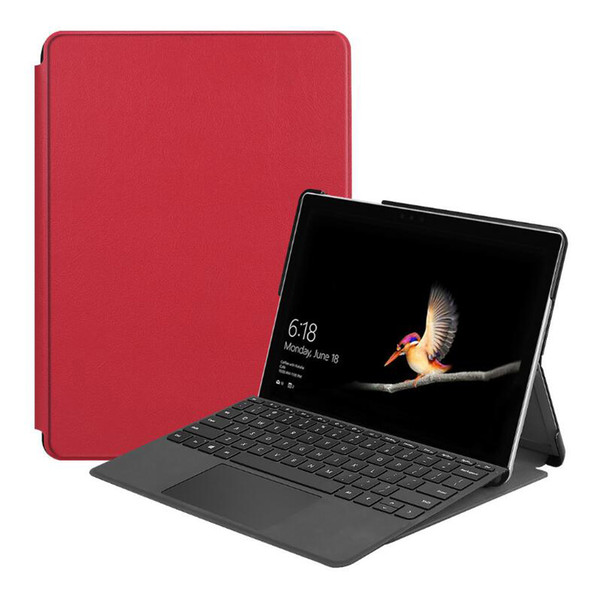 2018 Slim Magnetic Stand Flip Cover Good PU Leather Case for Microsoft Surface Go 10 inch Tablet Protective Skin Shell