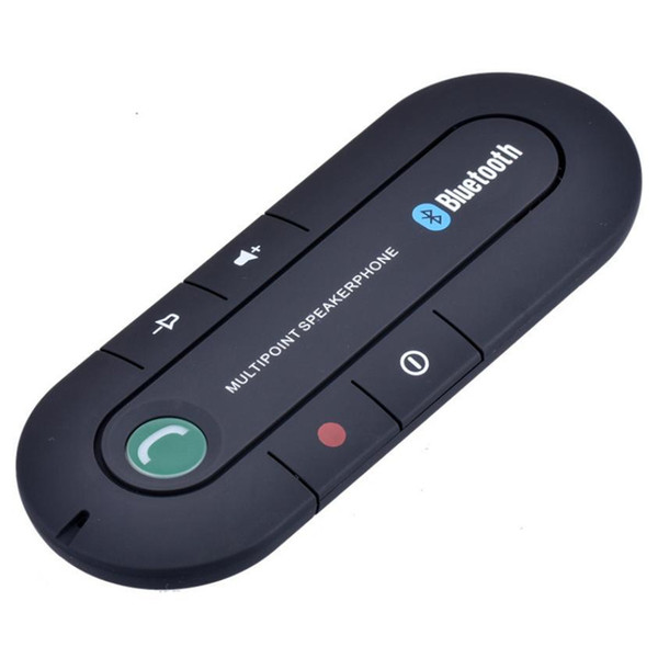 New Dual Phones Connecting Universal Hands free Bluetooth Car Kit Headset Bluetooth Speaker for iphone, car Smartphones DHL Free Shippinng