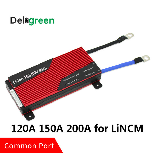 16S 120A 150A 200A 60V PCM/PCB/BMS common port for LiNCM battery pack 18650 Lithion Ion Battery Pack protection board