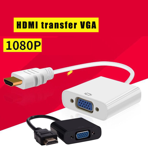 Manufacturers directly supply 1080P HDMI Male To VGA Female Video Cable Cord Converter Adapter 1080P For PC HDMI to VGA adapter cable Convet