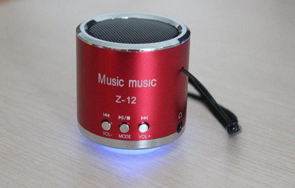 Mini Portable Z12 Speaker Subwoofer FM Radio Support USB Micro SD TF Card MP3 Player Dancing Music Box