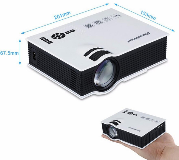 Original UNIC UC40 UC40+ 800X480Pixels Home LED Mini Projector,Perfect Cinema HDMI USB LCD HD Video Game Movie Proyector Beamer