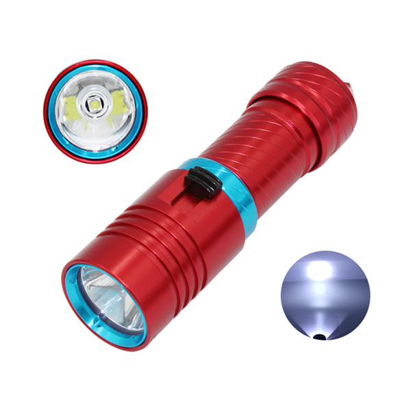 Waterproof XM-L2 LED Diving Flashlight 26650 Underwater 100 Meters XM-L2 LED Torch Lamp Light spearfishing Lanterna