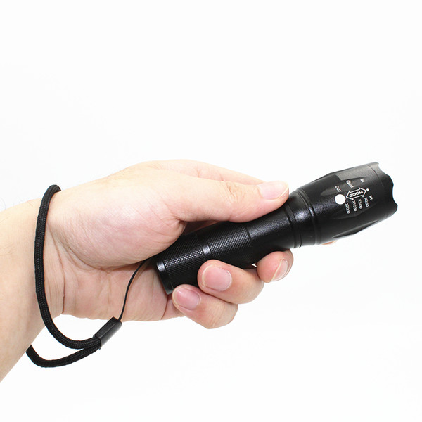 Ultra Bright CREE XM-L T6 LED Flashlight Torch Light Lamp Zoomable 5-Modes 1000LM Lanterna Rechargeable LED Flahslight