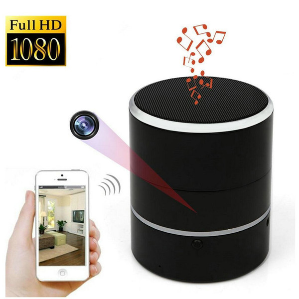 High Quality Motion Detection CCTV Home Wifi Music Camera 180Degree Views Bluetooth Music Player Camera mini wifi camera