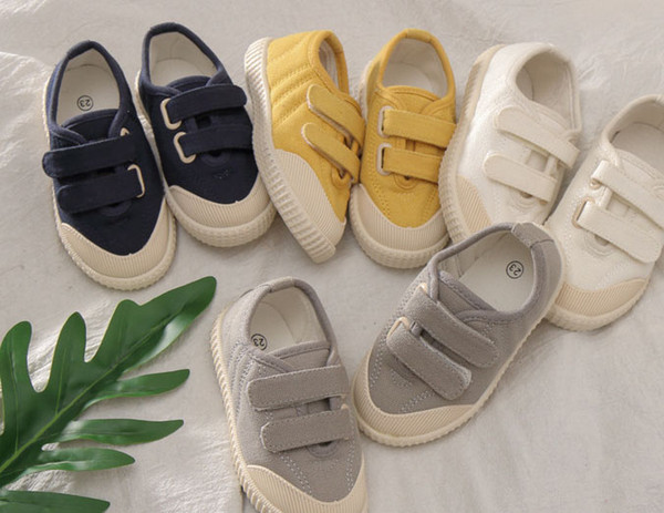 Autumn New Soft-soled Casual Shoes Children's Shoes Comfortable Children's Shoes Anti-skid Magic Canvas Version coloufull Fashion