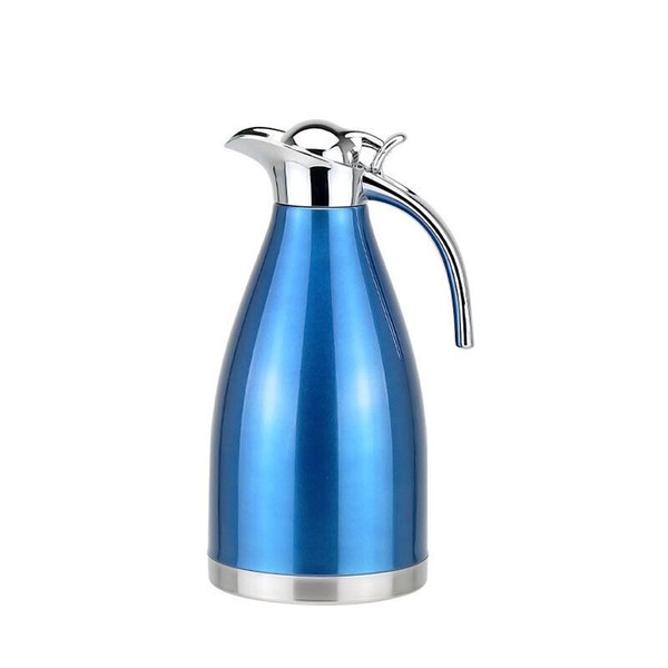 New generation 2 litre capacity 201 stainless steel double vacuum thermal coffee pot high grade European style optional color wholesale