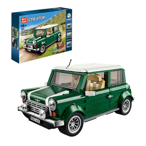 MINI COOPER model splits children's girls, children's toy bricks, children's assembled toys