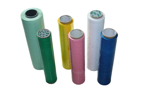 PE color wrapping film, PE stretching film, PE packaging film factory direct sales