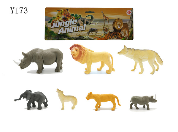 Eco-friendly different kinds 2.5 inch pvc mini zoo animal toy for kids