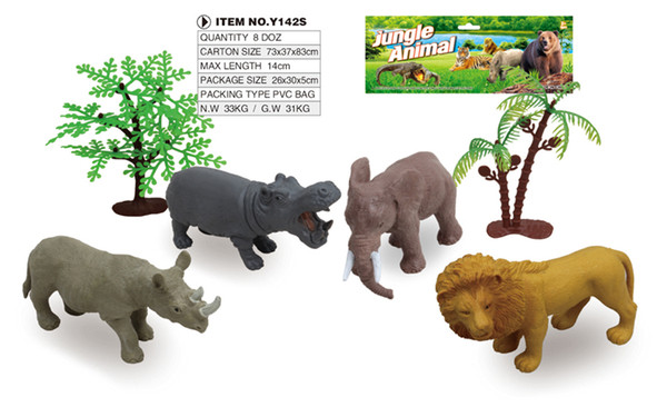 A Set of PVC Animal Toys