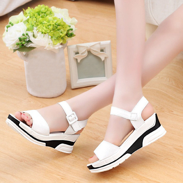 19 Women Summer Sandals Shoes Peep-toe Low Shoes Lady Roman Sandals Flip Flops